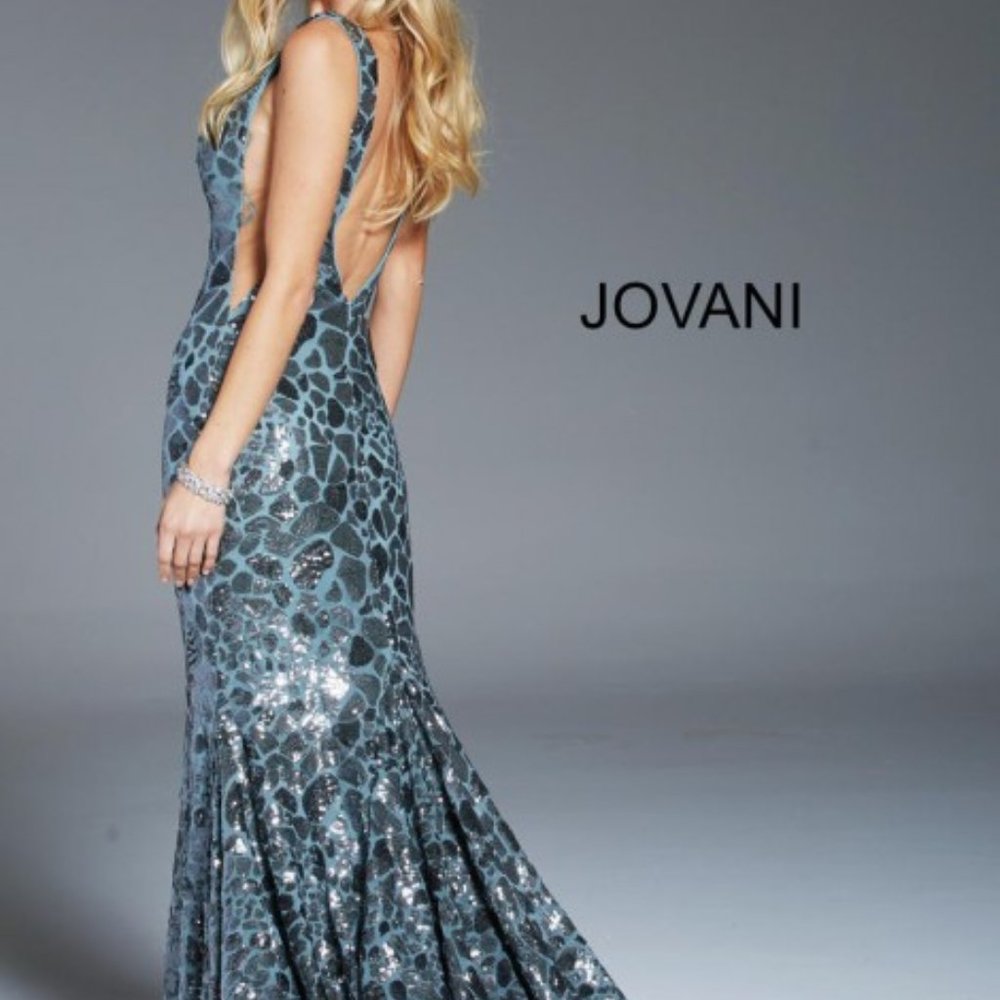 Jovani Sage Sequin Mermaid Dress - Picture 2 of 13